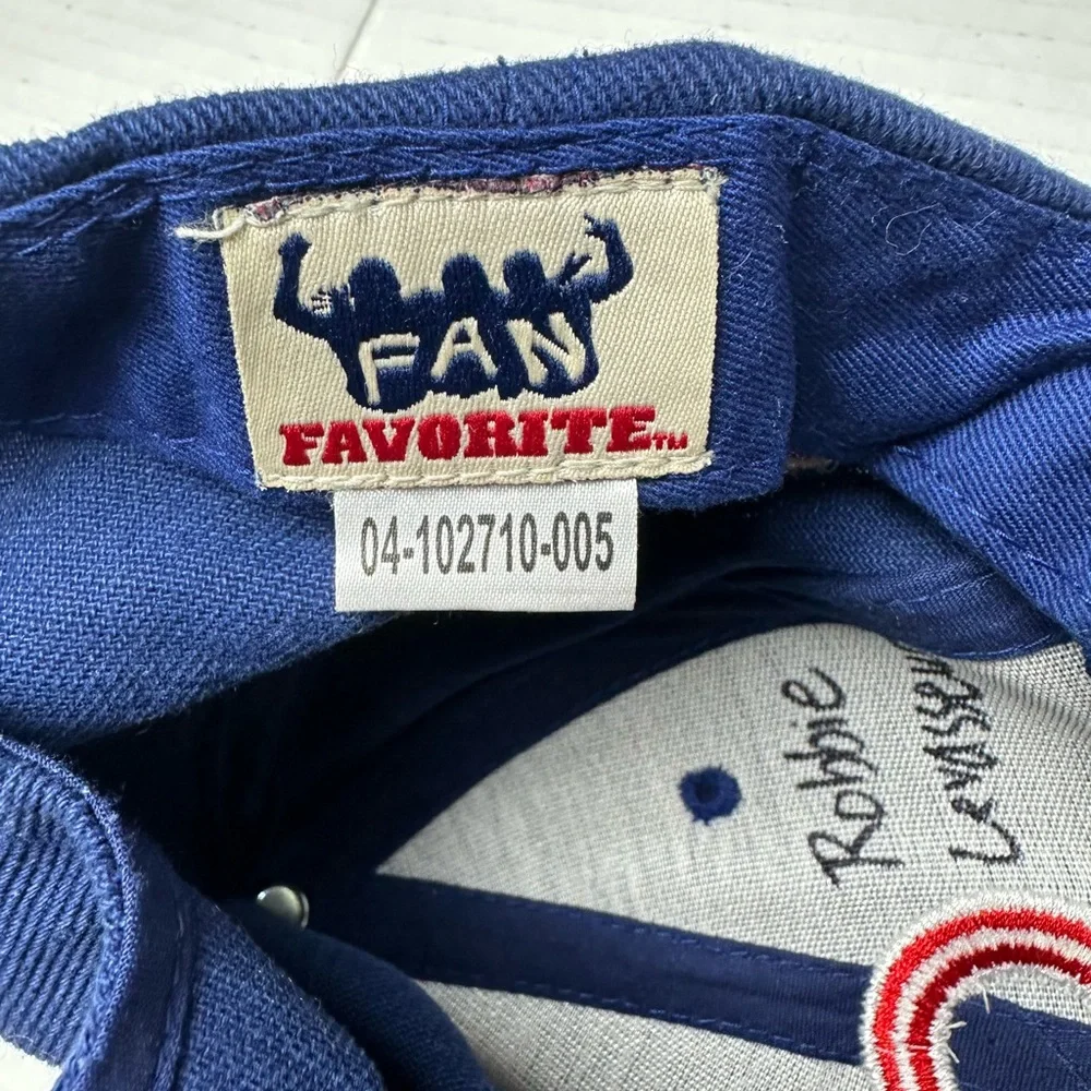 Chicago Cubs Baseball Cap Youth Fan Favorite Tag Cotton‎ Vintage Hook Loop Tape